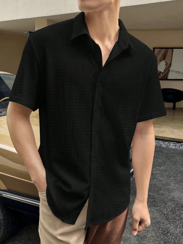 Manfinity Homme Chemise À Boutons Et Épaules Baissées Pour Hommes