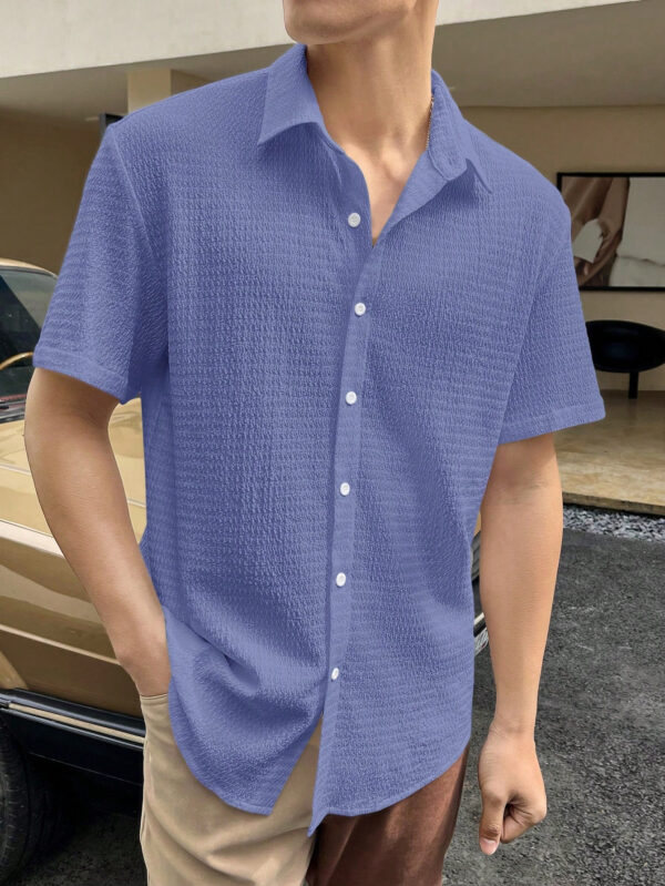 Manfinity Homme Chemise À Boutons Et Épaules Baissées Pour Hommes – Image 9