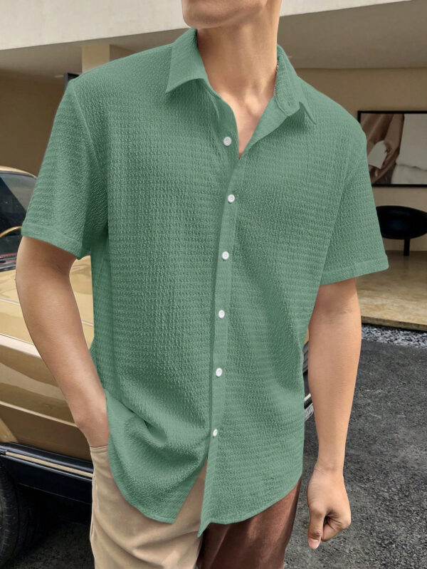 Manfinity Homme Chemise À Boutons Et Épaules Baissées Pour Hommes – Image 10