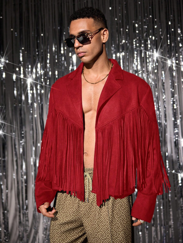 Manfinity Modomio Top ample avec laçage avant, épaules tombantes et ourlet asymétrique pour hommes – Image 8