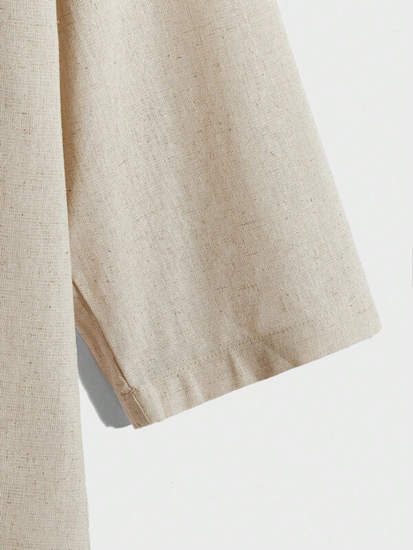 Manfinity Modomio Top ample avec laçage avant, épaules tombantes et ourlet asymétrique pour hommes – Image 10