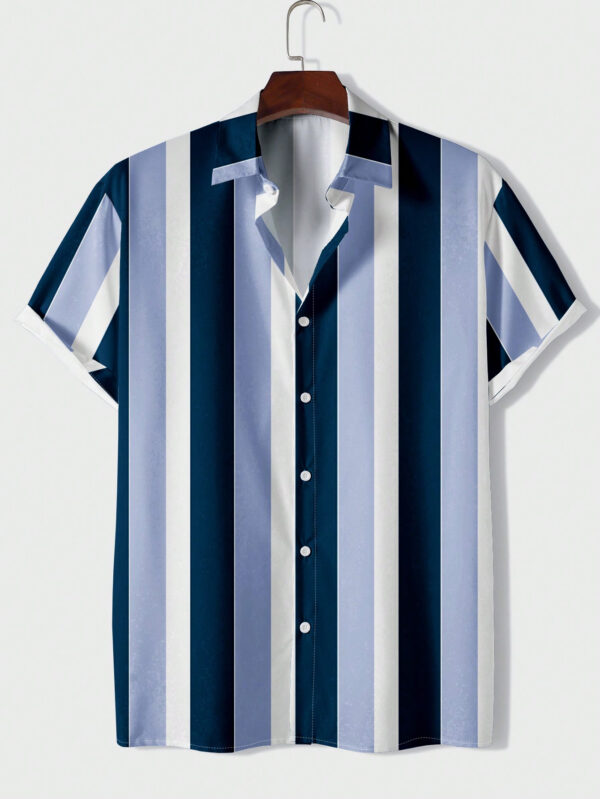 Manfinity Dauomo Homme Chemise À Rayures – Image 2
