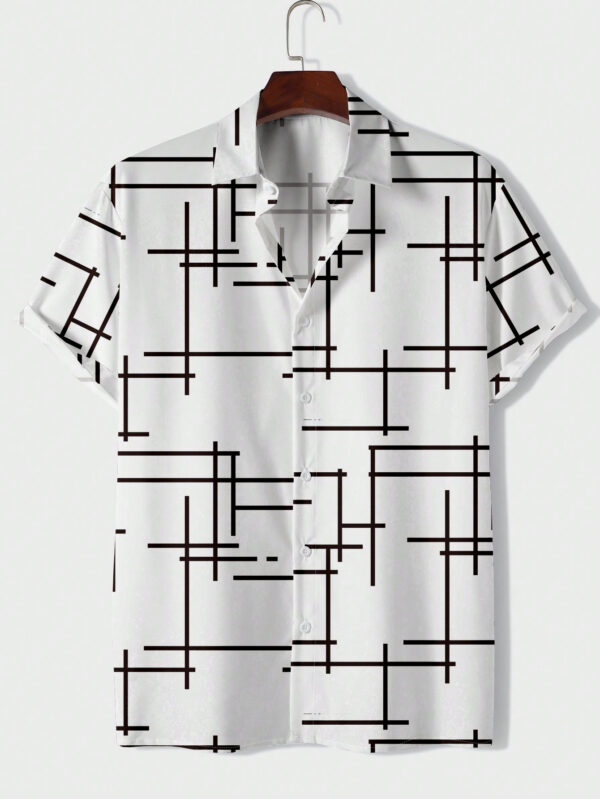 Manfinity Dauomo Homme Chemise À Rayures – Image 4