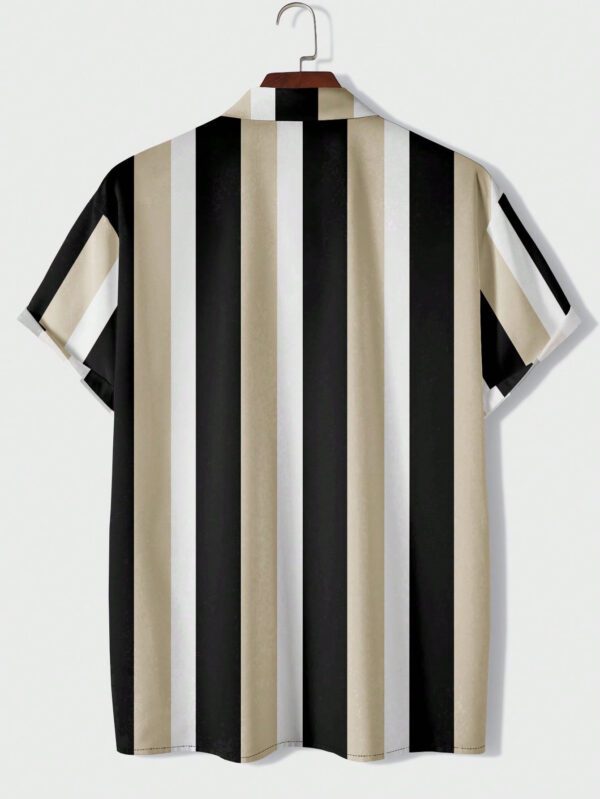 Manfinity Dauomo Homme Chemise À Rayures – Image 2