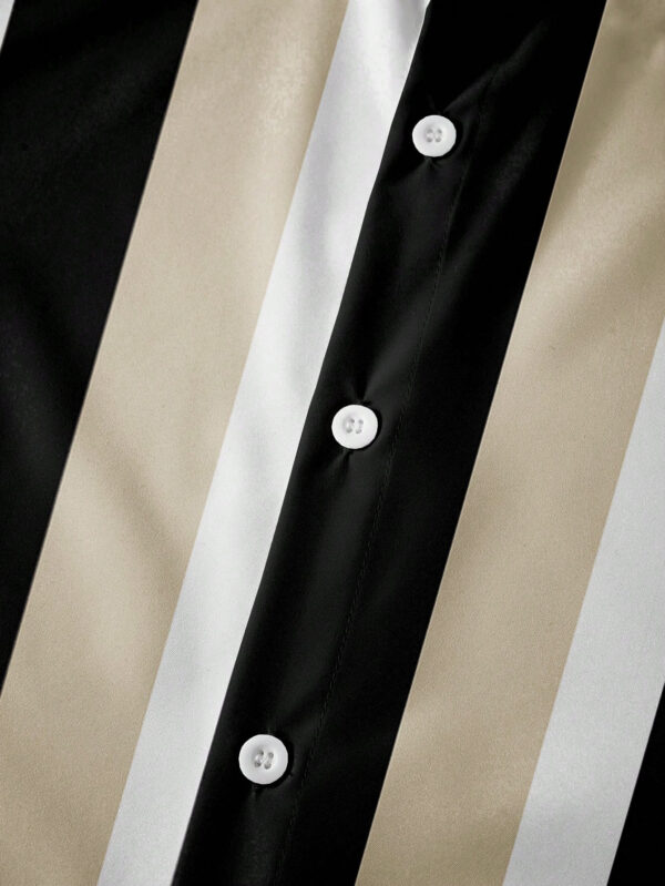 Manfinity Dauomo Homme Chemise À Rayures – Image 4