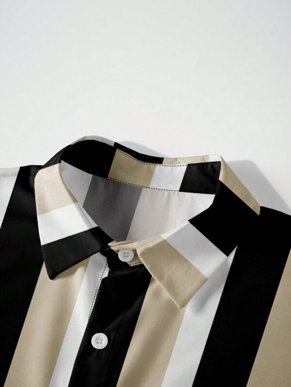 Manfinity Dauomo Homme Chemise À Rayures – Image 5