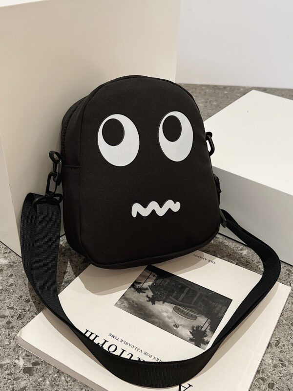 Sac banane multifonctionnel pour lycéens, étudiants universitaires, hommes, sac à bandoulière décontracté, sac messager mini avec motif dessin animé, sac d'école, sac de sport, grand sac fourre-tout polyvalent à la mode, idéal comme cadeau pour le père, le petit ami, en vacances, sac, sac besace