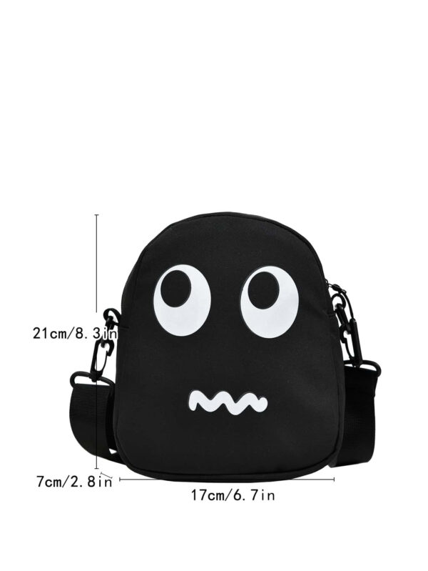 Sac banane multifonctionnel pour lycéens, étudiants universitaires, hommes, sac à bandoulière décontracté, sac messager mini avec motif dessin animé, sac d'école, sac de sport, grand sac fourre-tout polyvalent à la mode, idéal comme cadeau pour le père, le petit ami, en vacances, sac, sac besace – Image 3