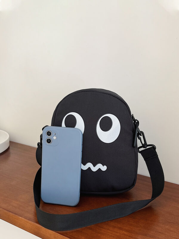 Sac banane multifonctionnel pour lycéens, étudiants universitaires, hommes, sac à bandoulière décontracté, sac messager mini avec motif dessin animé, sac d'école, sac de sport, grand sac fourre-tout polyvalent à la mode, idéal comme cadeau pour le père, le petit ami, en vacances, sac, sac besace – Image 4