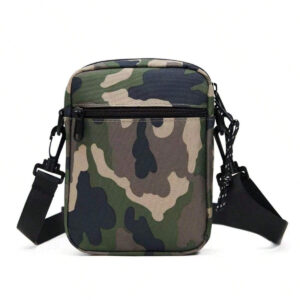 Nouveau sac banane pour homme de petite taille, design camouflage, sac bandoulière, sac besace, sac carré pour les vacances, les essentiels de voyage, les sacs d'école et de collège, les cadeaux de Noël, les cadeaux pour homme, les sacs de randonnée de grande capacité multifonctionnels pour l'extérieur et les loisirs