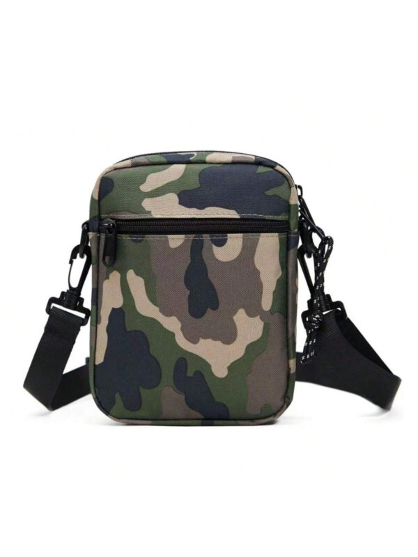 Nouveau sac banane pour homme de petite taille, design camouflage, sac bandoulière, sac besace, sac carré pour les vacances, les essentiels de voyage, les sacs d'école et de collège, les cadeaux de Noël, les cadeaux pour homme, les sacs de randonnée de grande capacité multifonctionnels pour l'extérieur et les loisirs – Image 3