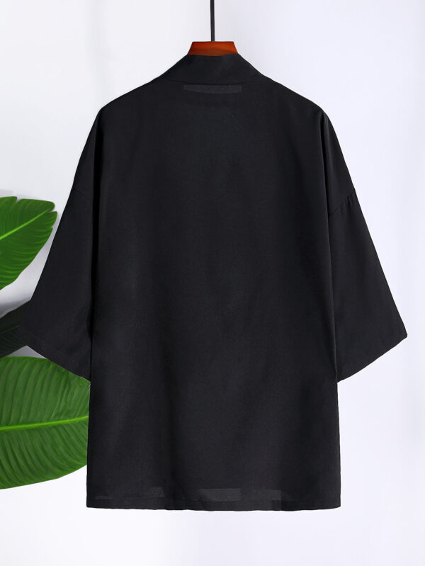 Manfinity Homme Chemise kimono à épaulettes tombantes pour homme, sans tee-shirt – Image 2