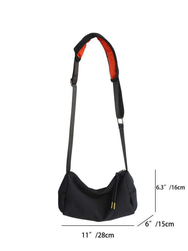 LESHAJIA Sac banane multifonctionnel pour étudiants du secondaire, étudiants de première année d'université, hommes, sac casual en nylon minimaliste. Sac d'école pour les voyages, le collège, les activités de plein air, les sports, les déplacements. Sac de messager stylé et portable, cadeau de Noël amusant, sac de voyage, sac d'accessoires de vacances pour hommes, sac banane de camping pour hommes – Image 3