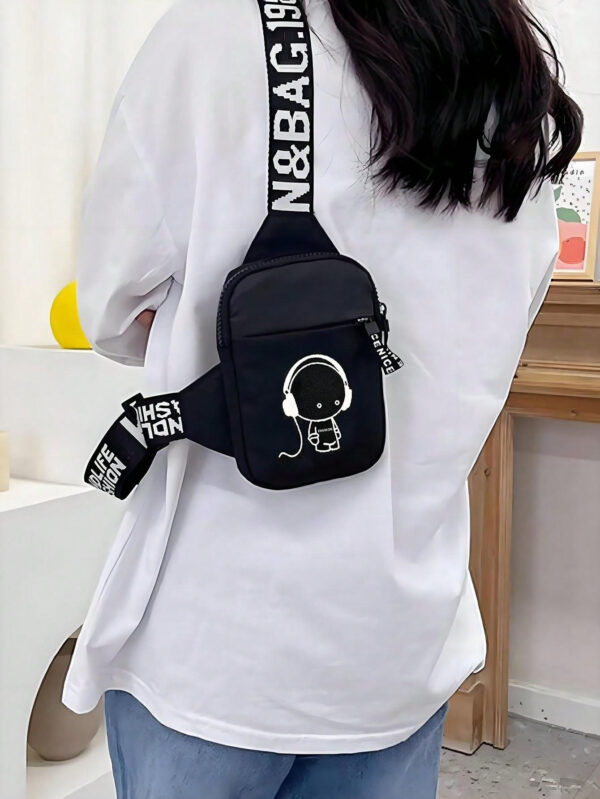 Sac à bandoulière mode, petit sac bandoulière, sac banane, sac de poitrine casual pour les voyages, la randonnée, sac à dos léger, sac de taille, vacances, gym, vélo, fournitures scolaires, été, bureau, cadeaux de Noël, sac de messager, sac de plage, sac de gym, sac noir, grande capacité, multifonctionnel, extérieur, portable, décontracté, Goyard, sac de hanche – Image 14