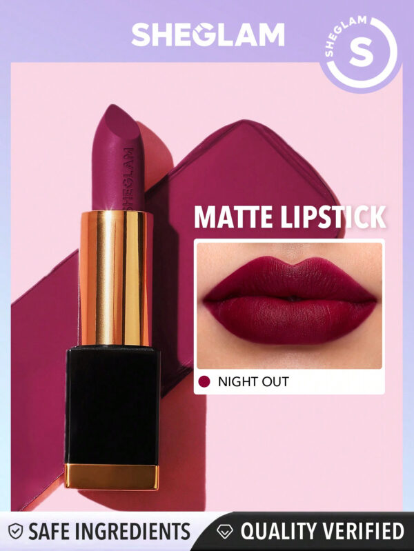 SHEGLAM Rouge À LèVres Mat Allure - Night Out 20 Couleurs Rouge À LèVres Longue DuréE Et Hautement Pigmenté Fini Velouté Doux     NoëL Cadeau De NoëL Hiver Thanksgiving DéCoration De NoëL Maquillage FÊTe Plage Voyage Vacances Rose Y1065K Saint-Valentin DéCor Amour Cadeau Hiver Maquillage FÊTe Plage Voyage Vacances Rose Y2K Promos Offres Camping ExtéRieur PréSent Rose Mode Fille Nouvelle AnnéE CosméTique Cosplayer Meilleur Voyage FêTes Couleur Fantaisie Campus éCole Charme Ambiance Cny Nouvel An Chinois