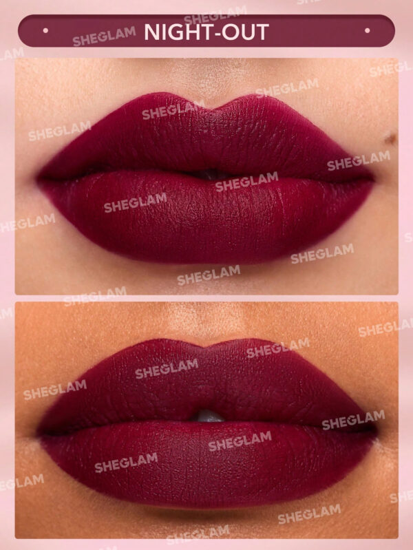 SHEGLAM Rouge À LèVres Mat Allure - Night Out 20 Couleurs Rouge À LèVres Longue DuréE Et Hautement Pigmenté Fini Velouté Doux     NoëL Cadeau De NoëL Hiver Thanksgiving DéCoration De NoëL Maquillage FÊTe Plage Voyage Vacances Rose Y1065K Saint-Valentin DéCor Amour Cadeau Hiver Maquillage FÊTe Plage Voyage Vacances Rose Y2K Promos Offres Camping ExtéRieur PréSent Rose Mode Fille Nouvelle AnnéE CosméTique Cosplayer Meilleur Voyage FêTes Couleur Fantaisie Campus éCole Charme Ambiance Cny Nouvel An Chinois – Image 20