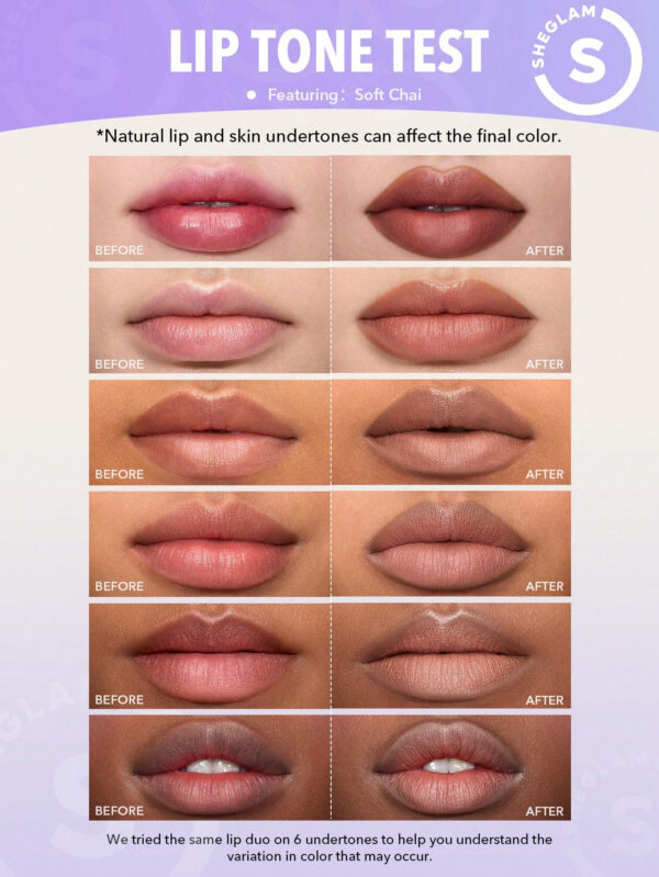 SHEGLAM Duo Rouge À LèVres Et Doublure Glam 101 - Macaron 2-En-1 Doublure Pour Les LèVres À Double ExtréMité Et Rouge À LèVres Mat Crayon Rouge À LèVres Hautement Pigmenté, Longue Tenue, Lisse Et Facile À Porter Maquillage Des LèVres     NoëL Cadeau De NoëL Hiver Thanksgiving DéCoration De NoëL Maquillage FÊTe Plage Voyage Vacances Rose Y321K Saint-Valentin DéCor Amour Cadeau Hiver Maquillage FÊTe Plage Voyage Vacances Rose Y2K Promos Offres Camping ExtéRieur PréSent Rose Mode Fille Nouvelle AnnéE CosméTique Cosplayer Meilleur Voyage FêTes Couleur Fantaisie Campus éCole Charme Ambiance Cny Nouvel An Chinois – Image 12