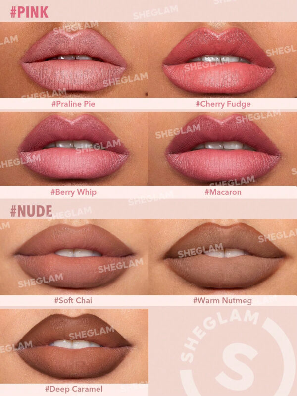 SHEGLAM Duo Rouge À LèVres Et Doublure Glam 101 - Macaron 2-En-1 Doublure Pour Les LèVres À Double ExtréMité Et Rouge À LèVres Mat Crayon Rouge À LèVres Hautement Pigmenté, Longue Tenue, Lisse Et Facile À Porter Maquillage Des LèVres     NoëL Cadeau De NoëL Hiver Thanksgiving DéCoration De NoëL Maquillage FÊTe Plage Voyage Vacances Rose Y321K Saint-Valentin DéCor Amour Cadeau Hiver Maquillage FÊTe Plage Voyage Vacances Rose Y2K Promos Offres Camping ExtéRieur PréSent Rose Mode Fille Nouvelle AnnéE CosméTique Cosplayer Meilleur Voyage FêTes Couleur Fantaisie Campus éCole Charme Ambiance Cny Nouvel An Chinois – Image 13