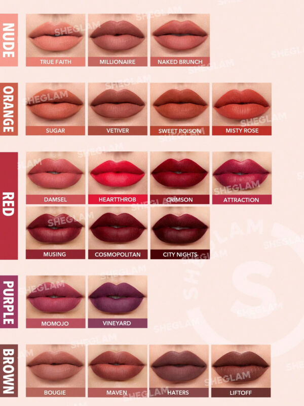 SHEGLAM Matte Allure Rouge À LèVres Liquide-Musing Longue DuréE Rouge À LèVres Haute Pigmentation Nourrissant L'Huile De Tournesol RéDuire Les Ridules Des LèVres Soin Des LèVres Maquillage Des LèVres     NoëL Cadeau De NoëL Hiver Thanksgiving DéCoration De NoëL Maquillage FÊTe Plage Voyage Vacances Rose Y1071K Saint-Valentin DéCor Amour Cadeau Hiver Maquillage FÊTe Plage Voyage Vacances Rose Y2K Promos Offres Camping ExtéRieur PréSent Rose Mode Fille Nouvelle AnnéE CosméTique Cosplayer Meilleur Voyage FêTes Couleur Fantaisie Campus éCole Charme Ambiance Cny Nouvel An Chinois – Image 24