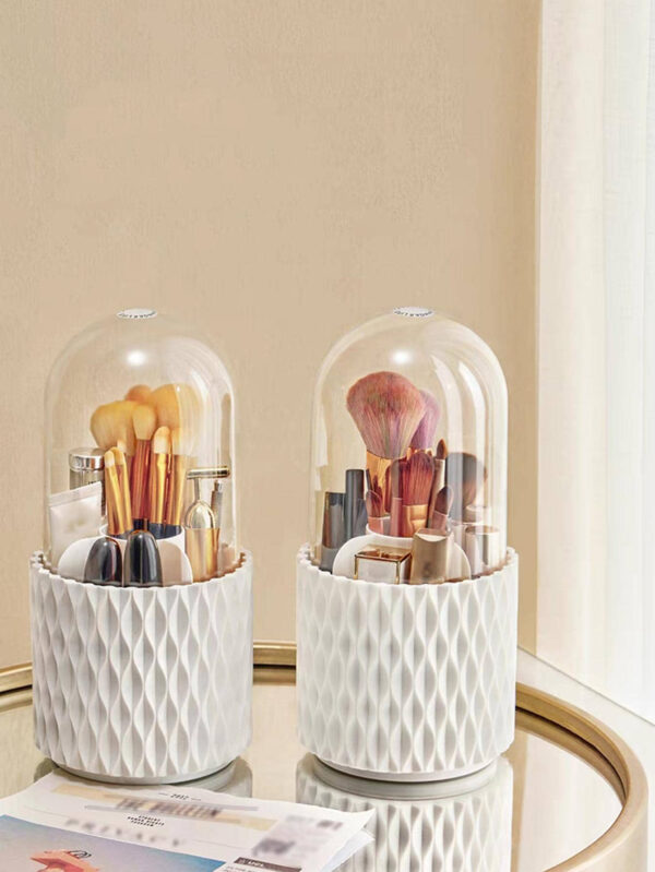 1 pièce Animaux De Compagnie Boîte De Rangement Pour Pinceaux De Maquillage , Minimaliste Rotatif Boîte De Rangement Pour Pinceaux De Maquillage Pour Domicile