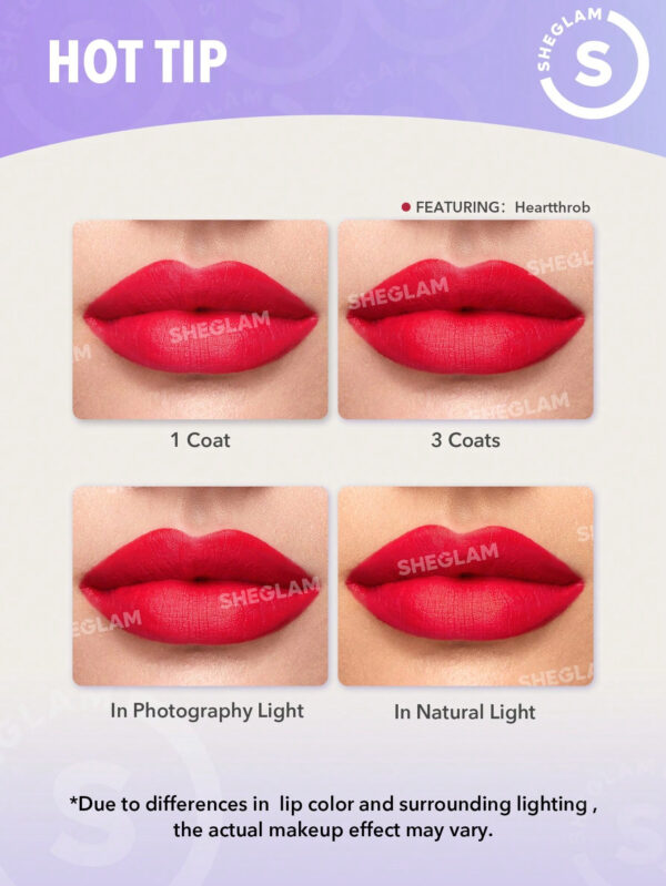 SHEGLAM Matte Allure Rouge À LèVres Liquide-Musing Longue DuréE Rouge À LèVres Haute Pigmentation Nourrissant L'Huile De Tournesol RéDuire Les Ridules Des LèVres Soin Des LèVres Maquillage Des LèVres     NoëL Cadeau De NoëL Hiver Thanksgiving DéCoration De NoëL Maquillage FÊTe Plage Voyage Vacances Rose Y1071K Saint-Valentin DéCor Amour Cadeau Hiver Maquillage FÊTe Plage Voyage Vacances Rose Y2K Promos Offres Camping ExtéRieur PréSent Rose Mode Fille Nouvelle AnnéE CosméTique Cosplayer Meilleur Voyage FêTes Couleur Fantaisie Campus éCole Charme Ambiance Cny Nouvel An Chinois – Image 26