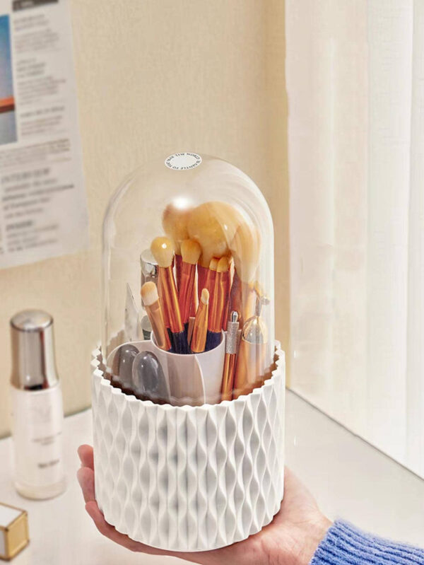 1 pièce Animaux De Compagnie Boîte De Rangement Pour Pinceaux De Maquillage , Minimaliste Rotatif Boîte De Rangement Pour Pinceaux De Maquillage Pour Domicile – Image 4