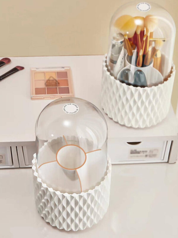 1 pièce Animaux De Compagnie Boîte De Rangement Pour Pinceaux De Maquillage , Minimaliste Rotatif Boîte De Rangement Pour Pinceaux De Maquillage Pour Domicile – Image 5