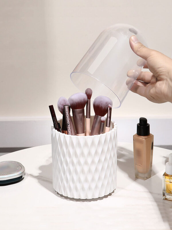 1 pièce Animaux De Compagnie Boîte De Rangement Pour Pinceaux De Maquillage , Minimaliste Rotatif Boîte De Rangement Pour Pinceaux De Maquillage Pour Domicile – Image 6
