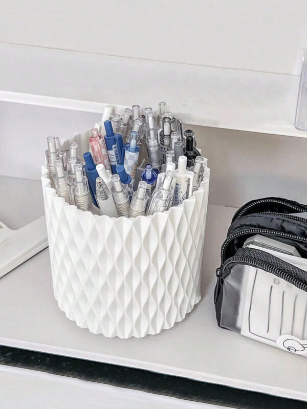 1 pièce Animaux De Compagnie Boîte De Rangement Pour Pinceaux De Maquillage , Minimaliste Rotatif Boîte De Rangement Pour Pinceaux De Maquillage Pour Domicile – Image 10