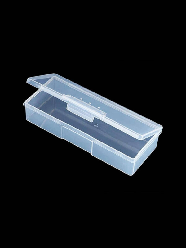 Porte-pinceau De Maquillage En Plastique, Boîte À Cosmétiques Transparente Minimaliste Anti-poussière, Pour La Maison, Cadeau Pour La Saint-valentin 1 Pièce – Image 3