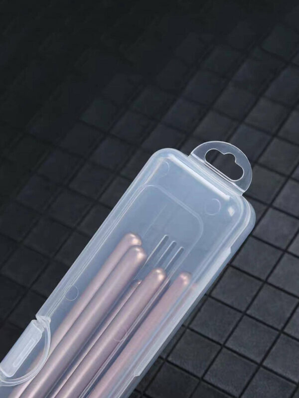 Porte-pinceau De Maquillage En Plastique, Boîte À Cosmétiques Transparente Minimaliste Anti-poussière, Pour La Maison, Cadeau Pour La Saint-valentin 1 Pièce – Image 5