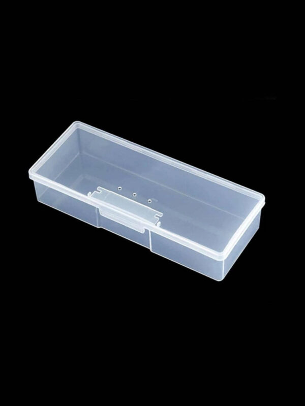 Porte-pinceau De Maquillage En Plastique, Boîte À Cosmétiques Transparente Minimaliste Anti-poussière, Pour La Maison, Cadeau Pour La Saint-valentin 1 Pièce – Image 7