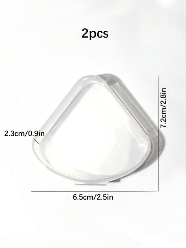 2 pièces/4 pièces/8 pièces/Set Porte-éponge de maquillage en forme de pétale, boîte de rangement créative pour éponges de maquillage, contenant de protection transparent réutilisable pour éponges de maquillage, convient pour les voyages et l'extérieur – Image 6