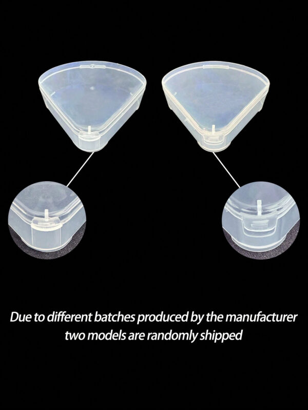 2 pièces/4 pièces/8 pièces/Set Porte-éponge de maquillage en forme de pétale, boîte de rangement créative pour éponges de maquillage, contenant de protection transparent réutilisable pour éponges de maquillage, convient pour les voyages et l'extérieur – Image 8