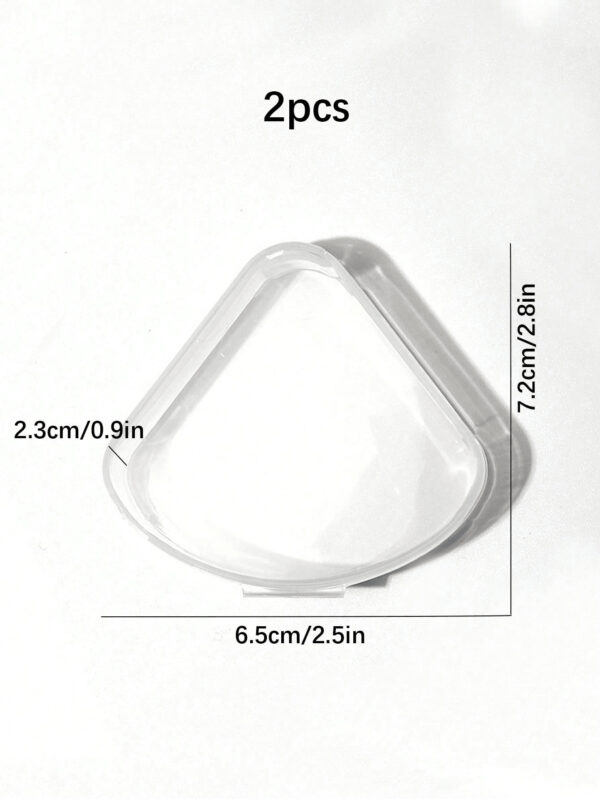 2 pièces/4 pièces/8 pièces/Set Porte-éponge de maquillage en forme de pétale, boîte de rangement créative pour éponges de maquillage, contenant de protection transparent réutilisable pour éponges de maquillage, convient pour les voyages et l'extérieur – Image 12