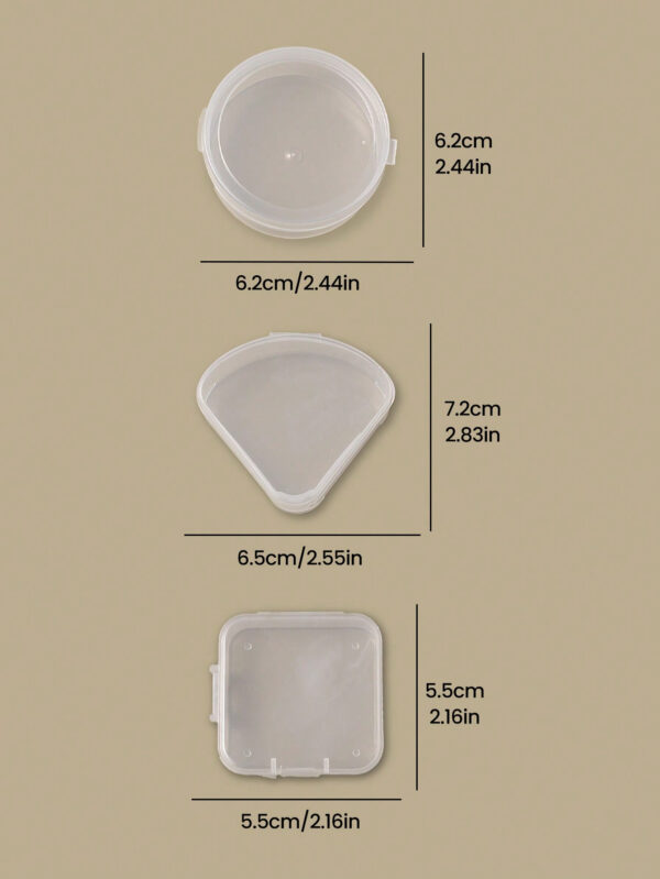 2 pièces/4 pièces/8 pièces/Set Porte-éponge de maquillage en forme de pétale, boîte de rangement créative pour éponges de maquillage, contenant de protection transparent réutilisable pour éponges de maquillage, convient pour les voyages et l'extérieur – Image 15
