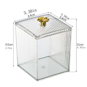 1 pièce Boîte de rangement en plastique cosmétique stockage minimaliste transparent maquillage pour domicile