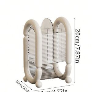 1 pièce Support de pinceaux de maquillage minimaliste de luxe, organisateur de bureau de coiffeuse pour crayons à sourcils et pinceaux