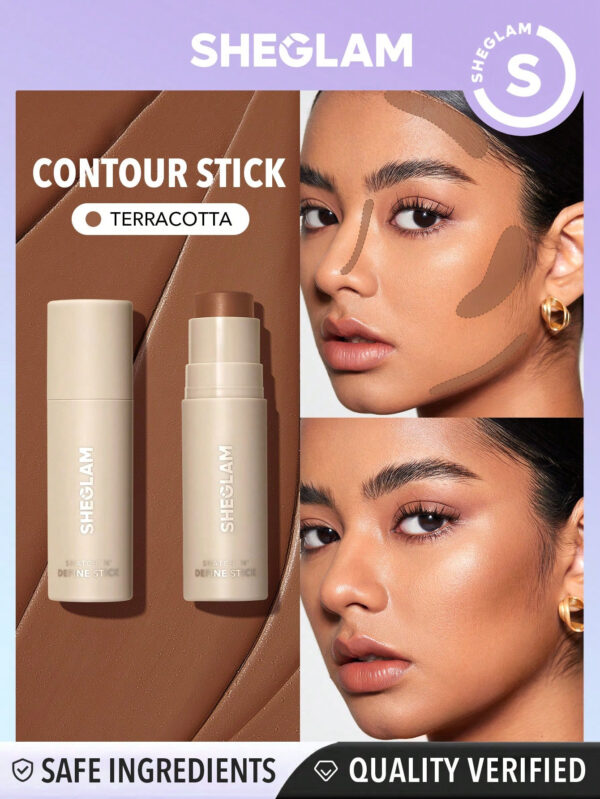 SHEGLAM BâTon De Contour CrèMe Terracotta Snatch 'N' Define, Longue Tenue, Hautement Pigmenté, RéSistant À La Transpiration, Bronzant, Sculptant, LéGer, Lisse, Maquillage De Contour Naturel Du Visage NoëL Cadeau De NoëL Hiver Thanksgiving DéCoration De NoëL  NoëL Cadeau De NoëL Hiver Thanksgiving DéCoration De NoëL Maquillage FÊTe Plage Voyage Vacances Rose Y23K Rose Saint-Valentin DéCor Amour Cadeau Hiver Maquillage FÊTe Plage Voyage Vacances Rose Y2K Promos Offres Camping ExtéRieur PréSent Rose Mode Fille Nouvelle AnnéE CosméTique Cosplayer Meilleur Voyage FêTes Couleur Fantaisie Campus éCole Charme Ambiance Cny Nouvel An Chinois