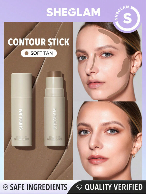 SHEGLAM BâTon De Contour CrèMe Terracotta Snatch 'N' Define, Longue Tenue, Hautement Pigmenté, RéSistant À La Transpiration, Bronzant, Sculptant, LéGer, Lisse, Maquillage De Contour Naturel Du Visage NoëL Cadeau De NoëL Hiver Thanksgiving DéCoration De NoëL  NoëL Cadeau De NoëL Hiver Thanksgiving DéCoration De NoëL Maquillage FÊTe Plage Voyage Vacances Rose Y23K Rose Saint-Valentin DéCor Amour Cadeau Hiver Maquillage FÊTe Plage Voyage Vacances Rose Y2K Promos Offres Camping ExtéRieur PréSent Rose Mode Fille Nouvelle AnnéE CosméTique Cosplayer Meilleur Voyage FêTes Couleur Fantaisie Campus éCole Charme Ambiance Cny Nouvel An Chinois – Image 2
