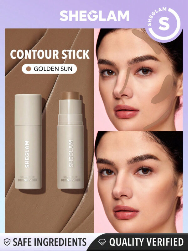 SHEGLAM BâTon De Contour CrèMe Terracotta Snatch 'N' Define, Longue Tenue, Hautement Pigmenté, RéSistant À La Transpiration, Bronzant, Sculptant, LéGer, Lisse, Maquillage De Contour Naturel Du Visage NoëL Cadeau De NoëL Hiver Thanksgiving DéCoration De NoëL  NoëL Cadeau De NoëL Hiver Thanksgiving DéCoration De NoëL Maquillage FÊTe Plage Voyage Vacances Rose Y23K Rose Saint-Valentin DéCor Amour Cadeau Hiver Maquillage FÊTe Plage Voyage Vacances Rose Y2K Promos Offres Camping ExtéRieur PréSent Rose Mode Fille Nouvelle AnnéE CosméTique Cosplayer Meilleur Voyage FêTes Couleur Fantaisie Campus éCole Charme Ambiance Cny Nouvel An Chinois – Image 3