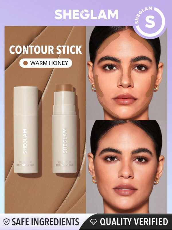 SHEGLAM BâTon De Contour CrèMe Terracotta Snatch 'N' Define, Longue Tenue, Hautement Pigmenté, RéSistant À La Transpiration, Bronzant, Sculptant, LéGer, Lisse, Maquillage De Contour Naturel Du Visage NoëL Cadeau De NoëL Hiver Thanksgiving DéCoration De NoëL  NoëL Cadeau De NoëL Hiver Thanksgiving DéCoration De NoëL Maquillage FÊTe Plage Voyage Vacances Rose Y23K Rose Saint-Valentin DéCor Amour Cadeau Hiver Maquillage FÊTe Plage Voyage Vacances Rose Y2K Promos Offres Camping ExtéRieur PréSent Rose Mode Fille Nouvelle AnnéE CosméTique Cosplayer Meilleur Voyage FêTes Couleur Fantaisie Campus éCole Charme Ambiance Cny Nouvel An Chinois – Image 4