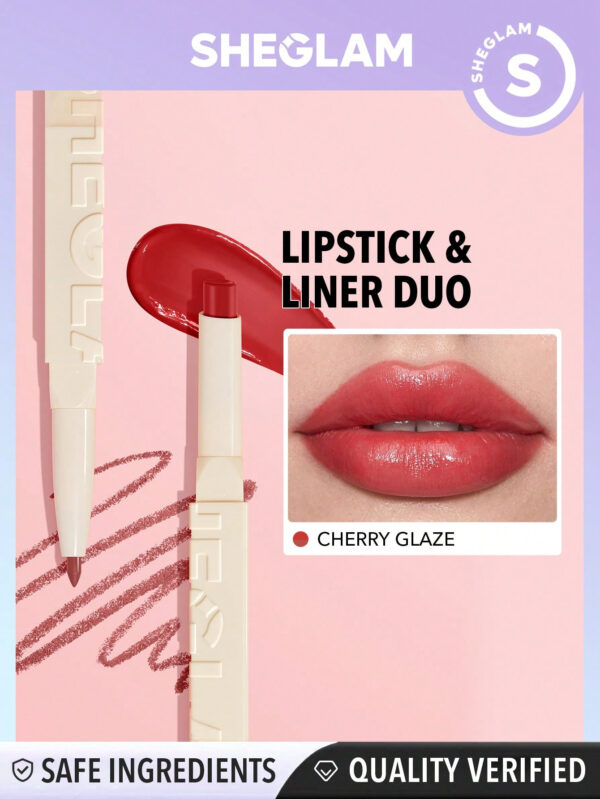 SHEGLAM Duo De Rouge à LèVres Et Liner Teinté Transparent Glam 101-Cherry Glaze     NoëL Cadeau De NoëL Hiver Thanksgiving DéCoration De NoëL Maquillage FÊTe Plage Voyage Vacances Rose Y1046K Saint-Valentin DéCor Amour Cadeau Hiver Maquillage FÊTe Plage Voyage Vacances Rose Y2K Promos Offres Camping ExtéRieur PréSent Rose Mode Fille Nouvelle AnnéE CosméTique Cosplayer Meilleur Voyage FêTes Couleur Fantaisie Campus éCole Charme Ambiance Cny Nouvel An Chinois