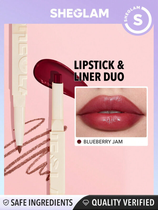 SHEGLAM Duo De Rouge à LèVres Et Liner Teinté Transparent Glam 101-Cherry Glaze     NoëL Cadeau De NoëL Hiver Thanksgiving DéCoration De NoëL Maquillage FÊTe Plage Voyage Vacances Rose Y1046K Saint-Valentin DéCor Amour Cadeau Hiver Maquillage FÊTe Plage Voyage Vacances Rose Y2K Promos Offres Camping ExtéRieur PréSent Rose Mode Fille Nouvelle AnnéE CosméTique Cosplayer Meilleur Voyage FêTes Couleur Fantaisie Campus éCole Charme Ambiance Cny Nouvel An Chinois – Image 3