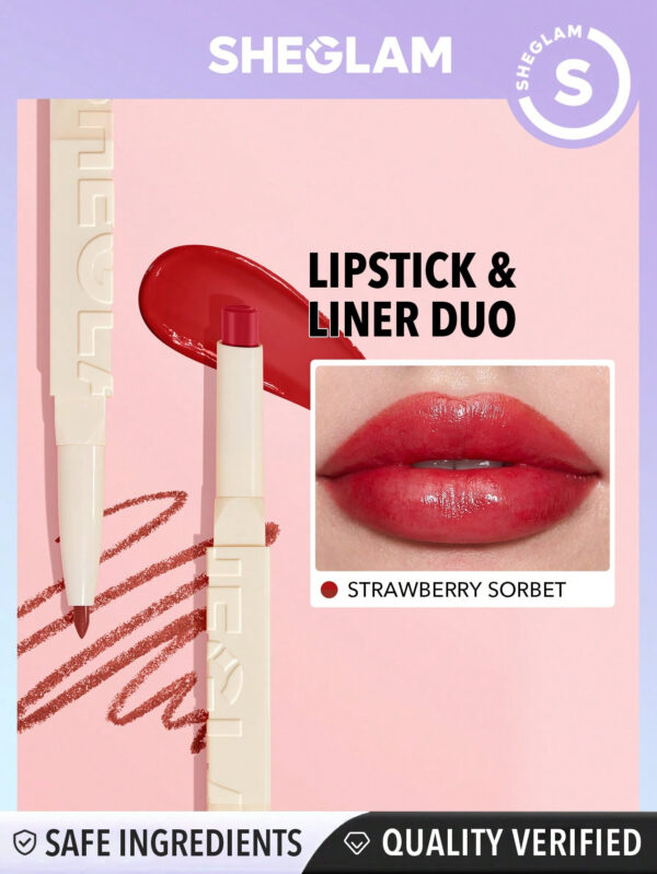 SHEGLAM Duo De Rouge à LèVres Et Liner Teinté Transparent Glam 101-Cherry Glaze     NoëL Cadeau De NoëL Hiver Thanksgiving DéCoration De NoëL Maquillage FÊTe Plage Voyage Vacances Rose Y1046K Saint-Valentin DéCor Amour Cadeau Hiver Maquillage FÊTe Plage Voyage Vacances Rose Y2K Promos Offres Camping ExtéRieur PréSent Rose Mode Fille Nouvelle AnnéE CosméTique Cosplayer Meilleur Voyage FêTes Couleur Fantaisie Campus éCole Charme Ambiance Cny Nouvel An Chinois – Image 4