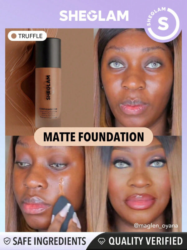SHEGLAM Fond De Teint Mat Respirant Longue DuréE Complexion Pro-Truffle     NoëL Cadeau De NoëL Hiver Thanksgiving DéCoration De NoëL Maquillage FÊTe Plage Voyage Vacances Rose Y82K Saint-Valentin DéCor Amour Cadeau Hiver Maquillage FÊTe Plage Voyage Vacances Rose Y2K Promos Offres Camping ExtéRieur PréSent Rose Mode Fille Nouvelle AnnéE CosméTique Cosplayer Meilleur Voyage FêTes Couleur Fantaisie Campus éCole Charme Ambiance Cny Nouvel An Chinois