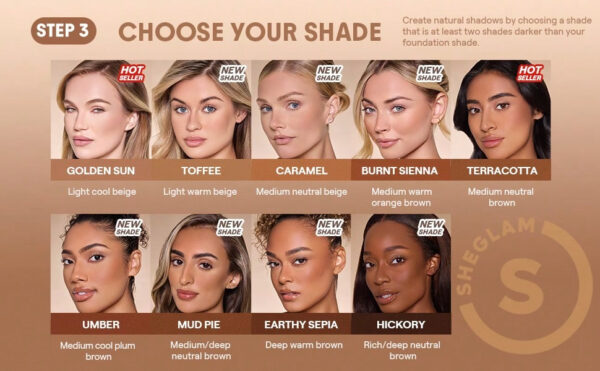 SHEGLAM Sun Beam Matte Liquid Bronzer-Earthy Sepia Saint-Valentin DéCor Amour Cadeau Hiver Maquillage FÊTe Plage Voyage Vacances Rose Y2K Promos Offres Camping ExtéRieur PréSent Rose Mode Fille Nouvelle AnnéE CosméTique Cosplayer Meilleur Voyage FêTes Couleur Fantaisie Campus éCole Charme Ambiance Cny Nouvel An Chinois – Image 22