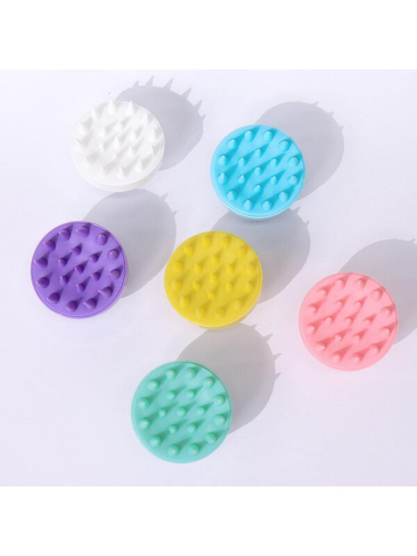 1 pièce Cheveux Masseur De Cuir chevelu , Cuir chevelu scrubber Avec Silicone Souple Poils Pour La Pousse Des Cheveux & Pellicules Retirer , Cheveux Brosse Pour Shampooing Pour Cuir chevelu Exfoliant – Image 6