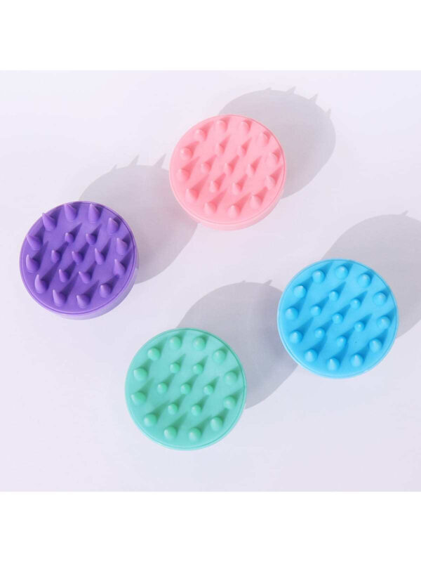 1 pièce Cheveux Masseur De Cuir chevelu , Cuir chevelu scrubber Avec Silicone Souple Poils Pour La Pousse Des Cheveux & Pellicules Retirer , Cheveux Brosse Pour Shampooing Pour Cuir chevelu Exfoliant – Image 7