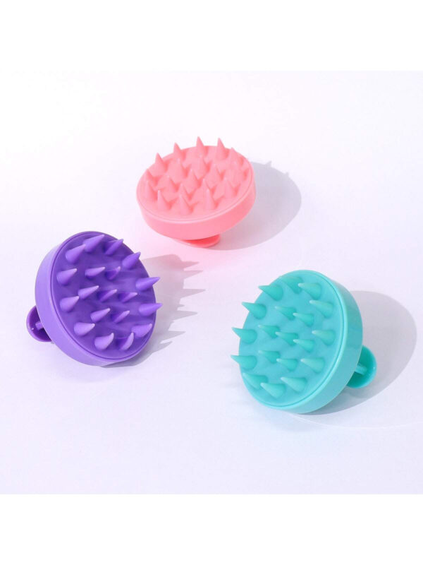 1 pièce Cheveux Masseur De Cuir chevelu , Cuir chevelu scrubber Avec Silicone Souple Poils Pour La Pousse Des Cheveux & Pellicules Retirer , Cheveux Brosse Pour Shampooing Pour Cuir chevelu Exfoliant – Image 8